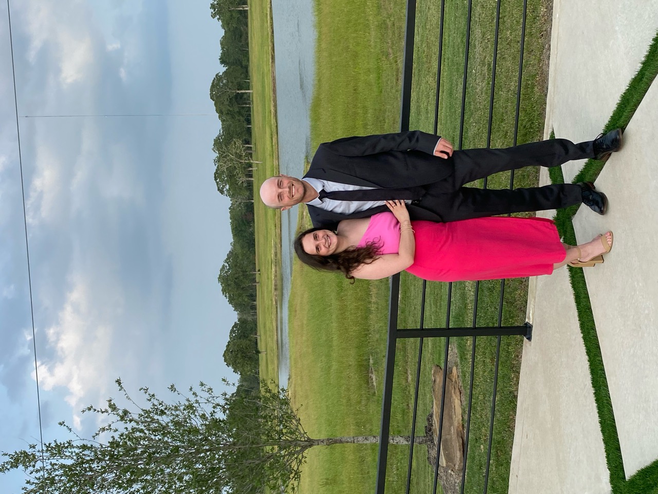 Keyan Lunders with his wife, Megan Drew Lunders